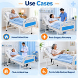 semi fowler electric hospital bed use cases for home patient care, post-surgery recovery, clinic and ward use, and comfortable backrest support