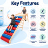 steam roller occupational therapy equipment key features showing sensory stimulation, motor planning, bilateral coordination, heavy-work activities and solid wooden construction