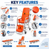 stretcher cum Wheelchair
