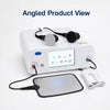 Tecar therapy machine angled view showing control panel and applicator connection