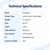 theraband ankle and wrist weight technical specifications with 0.7 kg per cuff, green colour, neoprene material, soft terrycloth inner surface and adjustable fit