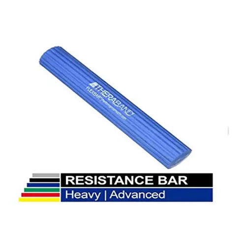 Blue Theraband FlexBar, the firmest resistance option for advanced forearm training