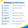 theraband flexbar yellow technical specifications with resistance exercise design for hands, wrists, forearms and upper body conditioning