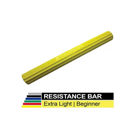 Yellow Theraband FlexBar, the lightest resistance bar for early rehabilitation