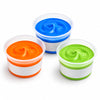 theraputty combo set with blue, orange and green therapy putty for hand rehabilitation and grip strengthening exercises