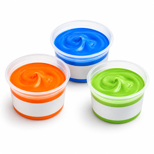 theraputty combo set with blue, orange and green therapy putty for hand rehabilitation and grip strengthening exercises