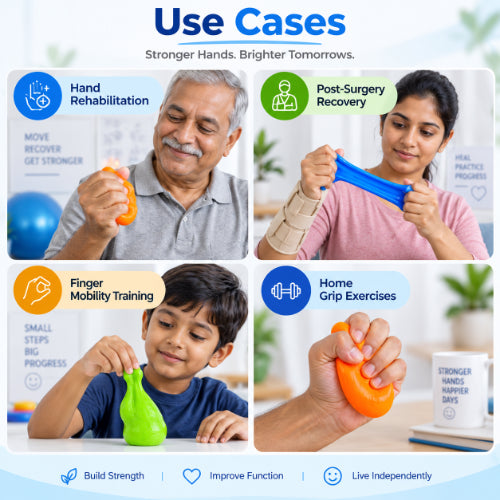 theraputty combo use cases for hand rehabilitation, post-surgery recovery, finger mobility training and home grip exercises
