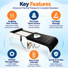thermal massage bed key features including soothing heat therapy, pure zade stone surface, full body massage, multiple massage modes and easy controller operation