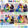 tube swing deluxe use cases for sensory integration therapy, vestibular activities, balance and coordination practice, and supervised home therapy