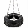 tyre swing deluxe with heavy-duty metal chains and durable rubber tyre for sensory integration therapy