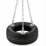 tyre swing deluxe with heavy-duty metal chains and durable rubber tyre for sensory integration therapy