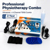 Ultrasonic 4ch TENS 2-year warranty angled product view – premium combo therapy machine