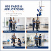 use cases of adjustable metallic standing frame adult with wooden base for rehabilitation support