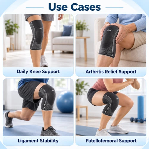 velpeau genu comfort elastic knee support use cases for daily knee support, arthritis relief, ligament stability and patellofemoral support
