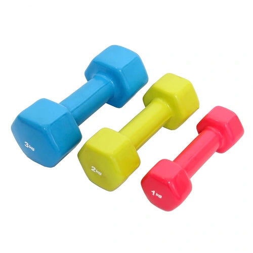 Vinyl Dumbell (Pack of 1,2,3Kg)