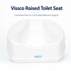vissco raised toilet seat commode riser for comfortable bathroom mobility support
