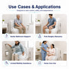 vissco raised toilet seat use cases for senior bathroom support post surgery recovery limited mobility and home care