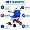 wheelchair with foldable frame