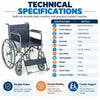 wheelchair with spoke wheels