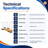 wooden supinator rainbow type technical specifications for hand wrist and forearm exercise