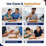 wooden supinator rainbow type use cases for occupational therapy rehabilitation hand therapy and special education support