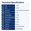 yuwell 7a 23b suction machine technical specifications with 90 kpa pressure and 2.5 l jars