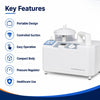 yuwell 7e a suction machine key features with portable design controlled suction and pressure regulator
