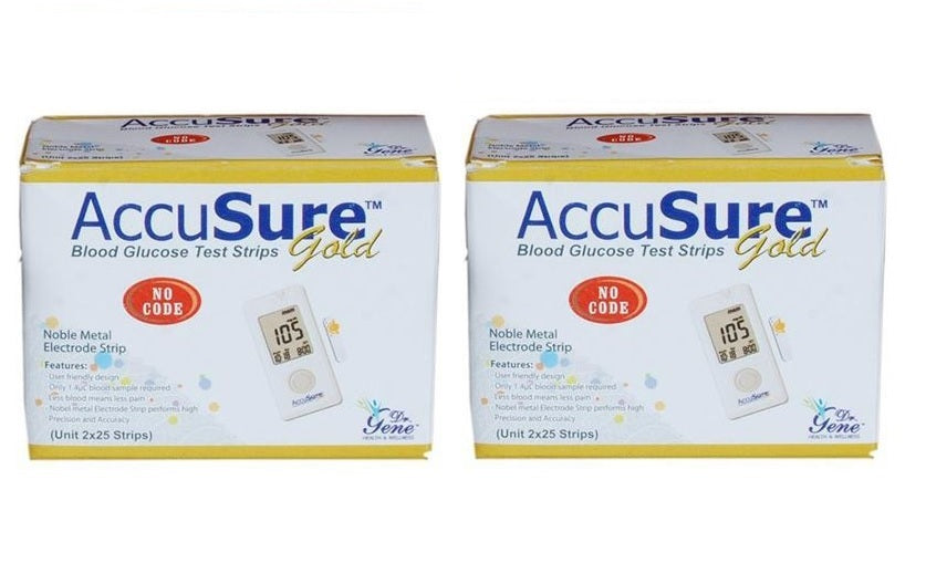 AccuSure Gold 100 Strips ( Packs of 50 x 2)