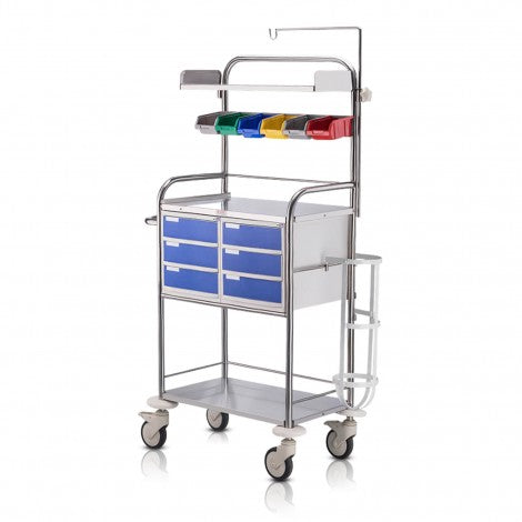 Crash Cart Trolley for Hospital 