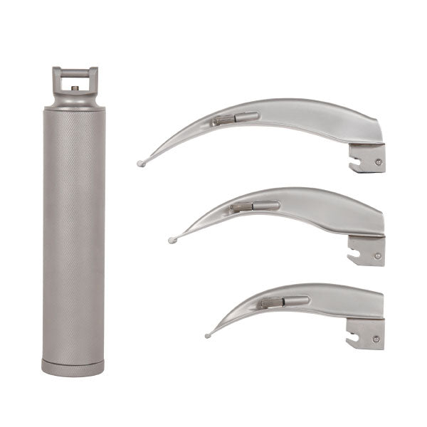 Laryngoscope Set Blade Size 2 3 and 4 Adult Macintosh Type 