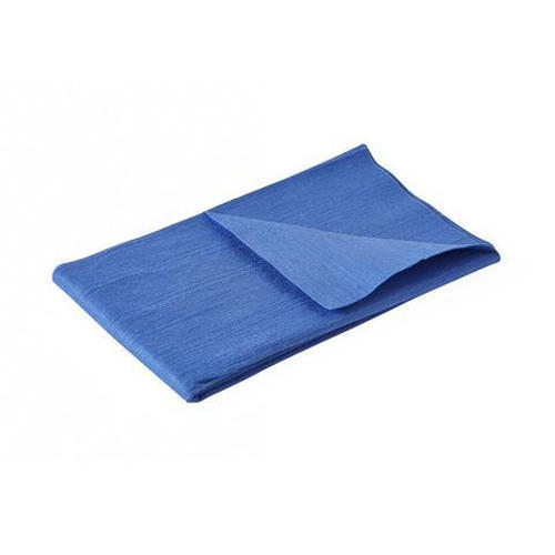 Folded disposable SMS OT towel with sterilisation indicator tag