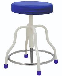 Revolving Doctor Patient Stool with Cushioned Top