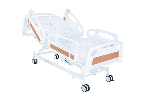 ICU Bed Electric 5 Function ABS panel collapsible safety railing hospital bed India