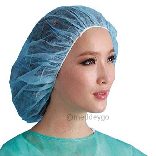 Surgical Cap Blue Disposable (Pack of 100)