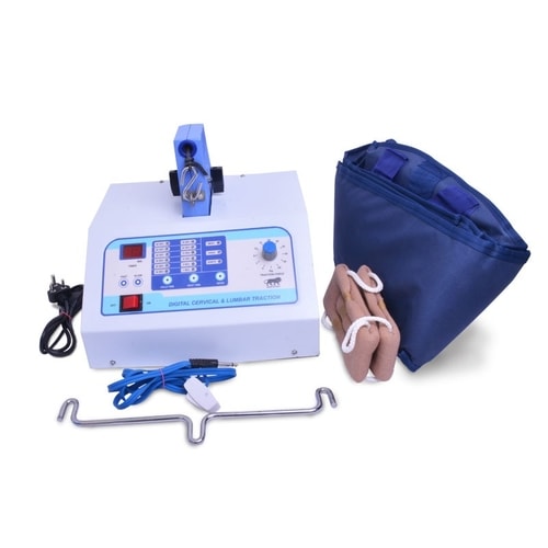 Medansh digital cervical and lumbar traction machine with traction accessories