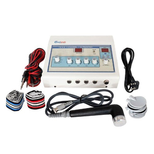 Ultrasonic machine with 4 channel TENS Machine Electrotherapy Device for Promoting Recovery and Reducing Pain