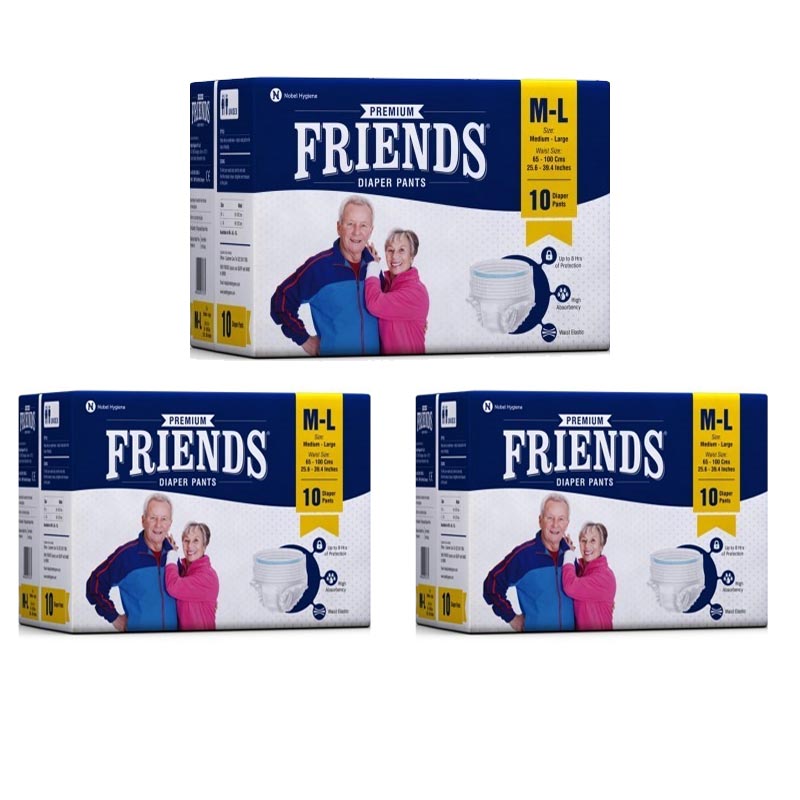 Buy Friends Adult Pants - Large to Extra Large (Pack Of 3)