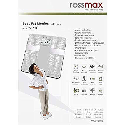 WF262 - Body Fat Monitor with scale - Rossmax